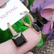 Серьги Xuping Jewelry длина 1.9см ширина 9мм медицинское золото позолота 18К цирконий с1398 - изображение 2