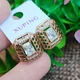 Сережки Xuping Jewelry довжина 1.6см ширина 1.4см медичне золото позолота 18К с1414 - зображення 2