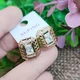 Сережки Xuping Jewelry довжина 1.6см ширина 1.4см медичне золото позолота 18К с1414 - зображення 4