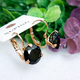 Серьги Xuping Jewelry длина 1.8см с цирконием 10мм медицинское золото позолота 18К с1311 - изображение 1