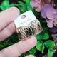 Серьги Xuping Jewelry длина 1.7см ширина 14мм медицинское золото позолота 18К с1546 - изображение 3