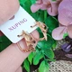 Серьги Xuping Jewelry длина 1.7см ширина 1см медицинское золото позолота 18К с1601 - изображение 3