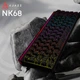 Дротова механічна клавіатура Ajazz NK68 Red switches Side Contour Black (NK68-R-S-B) - изображение 6
