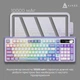 Бездротова механічна клавіатура Ajazz AK980 V2 Maillard Switch White (AK980-V2-M-PWB) - зображення 11
