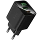 Сетевое зарядное устройство HOCO CS83A Excellent with digital display PD20W+QC3.0 (1USB-A/1C) (Black) (245465) - изображение 1