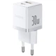 Мережевий зарядний пристрій Baseus Palm Fast Charger 30W (1USB-A/1C) (P1011160A) (Moon White) (245644) - зображення 1