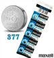 Батарейка Maxell 377 SR626SW Silver Oxide 1.55V, Hg 0% 5 штук - изображение 1