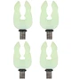 Набор рогачей GC Butt Rest Set Glow S (4 шт) — для комля до 35 мм - изображение 1