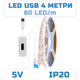 Светодиодная LED лента 4 метра с датчиком-сканером USB на взмах руки светильник с регулировкой яркости - изображение 1