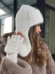 Тепла вушанка та рукавиці з натуральної ангори Zefur One size - изображение 2