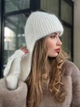 Тепла вушанка та рукавиці з натуральної ангори Zefur One size - изображение 5