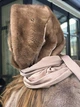 Косинка хустка норкова капор One Size світло-коричнева - изображение 8