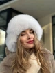 Вушанка з хутра фінського песця Zefur One size біла - изображение 6