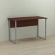 Письмовий стіл Ferrum-decor Курт метал сірий, ДСП Венге 16 мм, 100x60х75 см - зображення 1