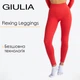 Женские бесшовные леггинсы с высокой посадкой Giulia FLEXING LEGGINGS ACTIVE L/XL Red-poppy, спортивные лосины с микрофибры - изображение 1