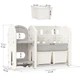 Детский стеллаж для хранения Kubik Mealux KD-E053 White 114х35х76 см - изображение 2