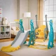 Дитячий ігровий комплекс Ariel Mealux KD-B252 Yellow/Blue/Grey гірка, гойдалка - зображення 4