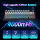 Игровая механическая клавиатура Aula F75 Max / Три режима подключения / LEOBOG Reaper Switch / Black Contour Lines - изображение 3