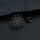 Значок из стали BROCHE брошь бижутерия Медицина Вирус чёрный BRGV115248 - изображение 4