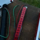 Габаритний світлодіодний LED ліхтар 15 діодів 250×28×19 мм (12–24V) червоного світіння (статичний/тьмяний режим) для вантажівок та причепів - зображення 6