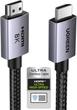 Кабель UGREEN HDMI 2.1 [Certified Ultra High Speed HDMI] 48Gbps 8K@60Hz 4K@240Hz 2м сірий (25910) - зображення 1