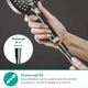 Душовий шланг hansgrohe Isiflex із захистом від перекручування 125 см, чорний матовий хром 28272340 - изображение 3