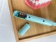 Стоматологічне дзеркало з LED-підсвіткою (бірюзове), 1 шт — для контролю гігієни зубів - зображення 2