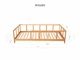 Детская деревянная кровать Монтессори BUSY WOOD на ножках Модель 10, Размер 140х90 см, Белый - изображение 13