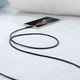 Кабель Anker 322 USB-A - USB-C 1.8 м, Black (A81H6G11) - зображення 2