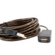 Кабель удлинитель USB F&D F D 2.0 экранированный папа мама 10м Коричневый 284989 03 AT3 - изображение 2