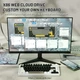 Механічна бездротова (Bluetooth + 2,4G) клавіатура з HOT SWAP Attack SHARK X86 Full Aluminum, 82 key PBT, RGB, Win,Mac OS, УКР та АНГЛ, Milk White (X86MW) - изображение 11