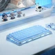 Механічна бездротова (Bluetooth + 2,4G) клавіатура з HOT SWAP GRAVASTAR Mercury K1 Special Edition, RGB, 79key УКР/АНГЛ Ice Blue/Синя (GS_K1_P_BLUE) - изображение 9