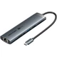 Док-станція USB3.2 Type-C --> HDMI 60Hz/USB 3.0/USB2.0/RJ45/SD/TF/PD 100W Hub 8-in-1 Vention - изображение 1