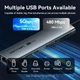 Док-станція USB3.2 Type-C --> HDMI 60Hz/USB 3.0/USB2.0/RJ45/SD/TF/PD 100W Hub 8-in-1 Vention - изображение 6