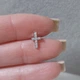 Серьга штанга для пирсинга уха, хряща, хеликса DeKolie MK1197-10 серебряный - изображение 2