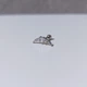 Серьга штанга для пирсинга уха, хряща, хеликса, трагуса DeKolie MK1197-20 серебряный - изображение 6