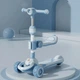 Детский трехколесный самокат CITY LINE Baby Care 388 4 в 1 с сиденьем и родительской ручкой, Голубой - изображение 9