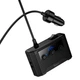 Адаптер автомобильный HOCO Anshun digital display 3-in-1 cigarette lighter car charger Z64 |2USB/2Type-C, 15W USB+240W DC| Black - изображение 2