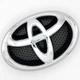 Емблема логотип Toyota передня 160*108 мм (з підкладкою) тип 3 - зображення 2