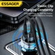 Автомобільний зарядний пристрій ESSAGER ES-CC10 80W (PPS, PD3.0, QC3.0) 2A+1C PowerDisplay Grey (43709) - зображення 8