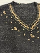 Светр жіночий ошатний з люрексом і стразами One Size чорний - зображення 3