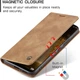 Чехол книжка с магнитом Xiaomi Redmi Note 13 CaseMe Brown (43226-30) - изображение 4
