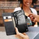 Чехол книжка с магнитом Xiaomi Redmi Note 13 CaseMe Black (43226-2B) - изображение 7