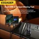 Автомобільний зарядний пристрій ESSAGER ES-CC18 73Wmax (PPS PD3.0 QC3.0) 1A+1C Power Display Grey (43710) - зображення 7