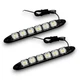 LED дневные ходовые огни Avtoaks гибкие 12V 6 SMD голубой свет 17.2 см 2 шт - изображение 1