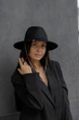 Шляпа федора женская с серебро цепью D.Hats цвет черный - изображение 2