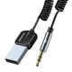 FM модулятор Essager Lingfeng Bluetooth 5.0 Aux Adapter Car Wireless Receiver USB (EBT-LF01-P) - зображення 3