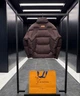 Чоловічий зимовий пуховик Louis Vuitton коричневого кольору XL - зображення 2