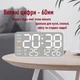 Годинник Deepfox DS-5515 LED цифровий електронний настільний/настінний Будильник Дата Температура 21.5х11см білий - зображення 2