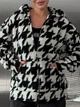 Жіноча тепла кофта з капюшоном на блискавці Uaclothes 48-52 Чорний (like36458-168841361) - изображение 3